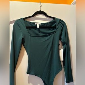 Emerald Green Nordstrom Longsleeve Bodysuit